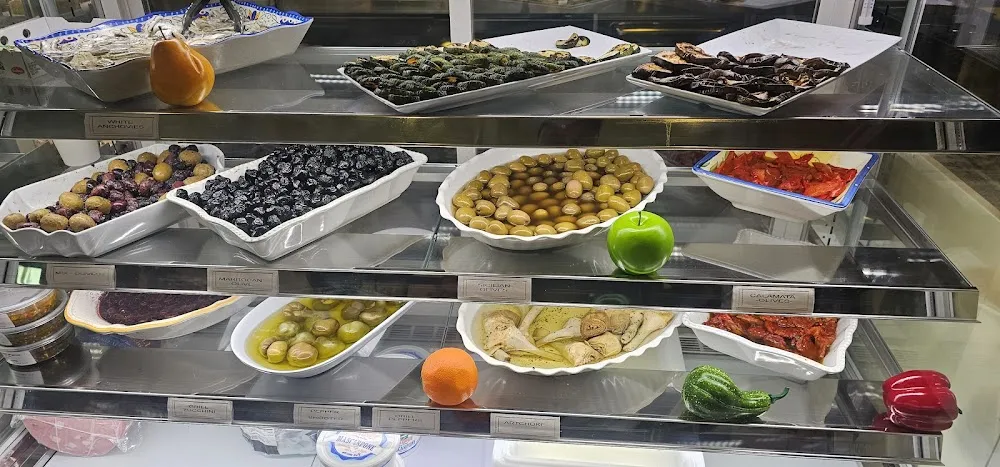 Various Olives and Prepared Vegetables Under Oil